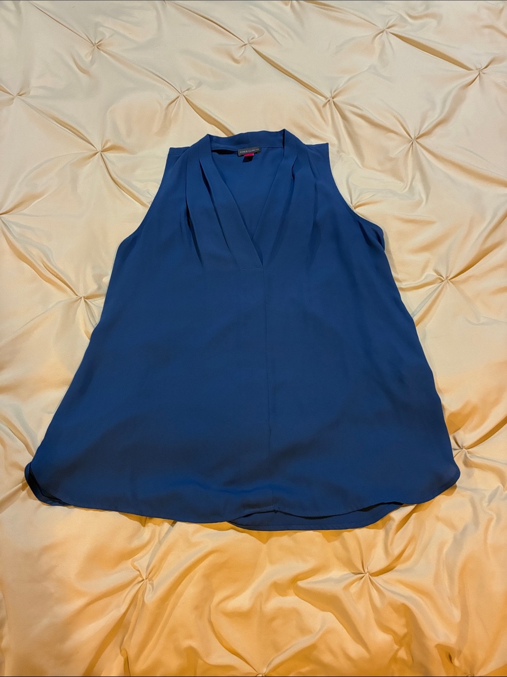 Vince Camuto Sleeveless V-Neck Camisole in Deep Blue